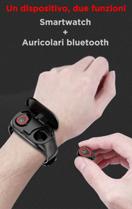 Smartwatch con auricolari bluetooth integrati